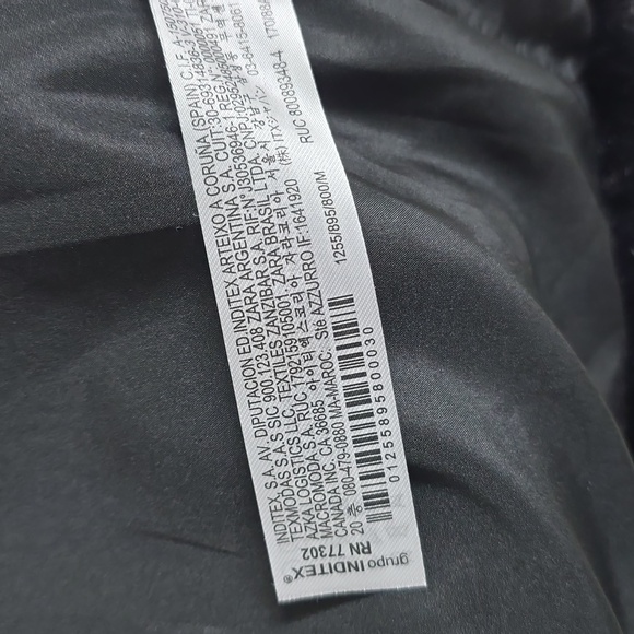 Zara Black Faux Fur Coat - Picture 14 of 16